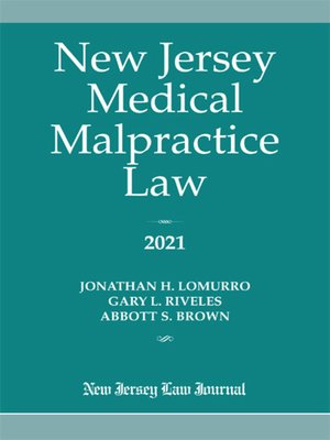 cover image of New Jersey Medical Malpractice Law